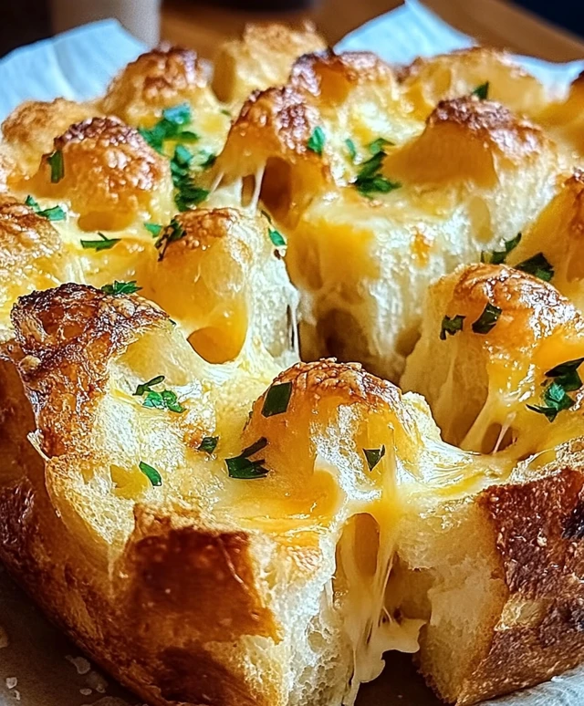 Käse Knoblauch Zupfbrot