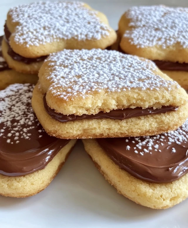 Nutella gefüllte Kekse
